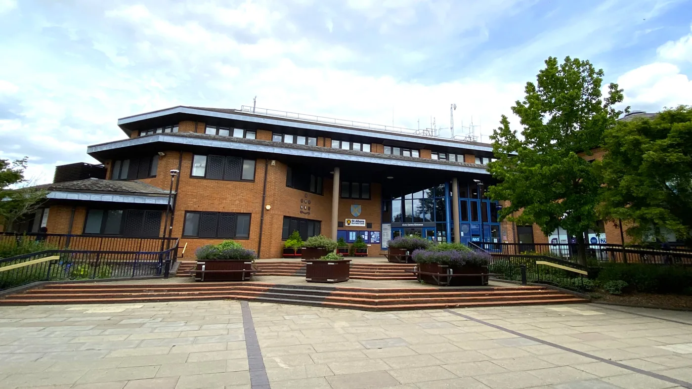 The Civic Centre in St Peter's Street, headquarters of St Albans City and District Council. Its Strategy and Resources Committee opens the 2027/28 budget round on Thursday 24 September